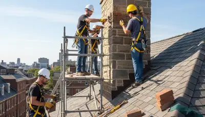 Greenville, NC chimney repair by FX Remodeling & Exteriors for cracked masonry and storm damage