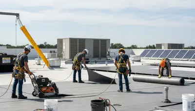 Commercial roofing installation in Greenville, NC by FX Remodeling & Exteriors