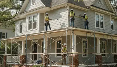 Vinyl siding installation by Greenville, NC siding contractor