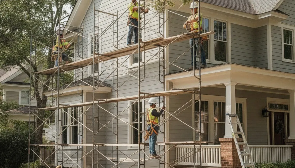 Vinyl siding installation for Greenville, NC home by local siding contractor