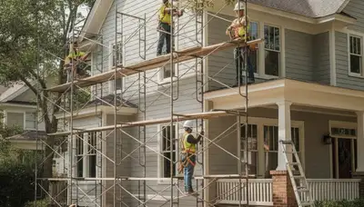 Vinyl siding installation for Greenville, NC home by local siding contractor