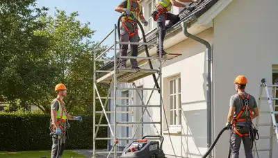 Greenville, NC gutter cleaning by FX Remodeling & Exteriors for home water damage protection