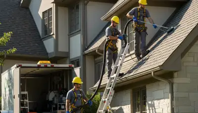 Greenville, NC gutter cleaning service by FX Remodeling & Exteriors for home protection from water damage