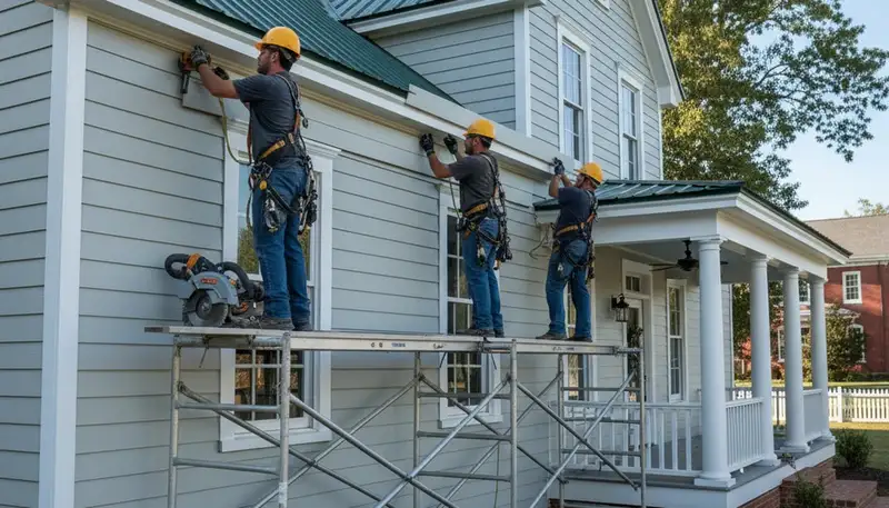 Vinyl siding installation and repair in Greenville, NC for homes and businesses