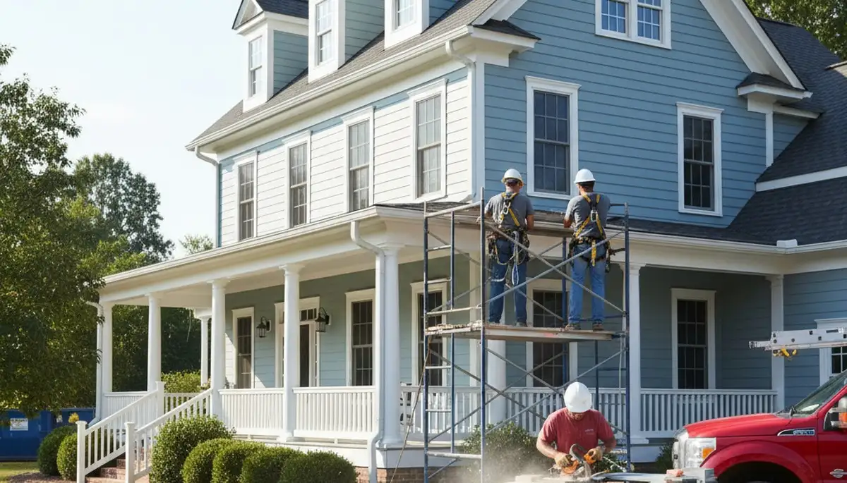 Vinyl siding installation for Greenville, NC homes by a local siding contractor