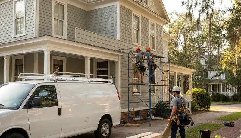 Vinyl siding installation service in Greenville, NC for local home exterior improvement