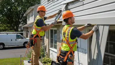 Vinyl siding repair in Greenville, NC by FX Remodeling & Exteriors for storm-damaged siding
