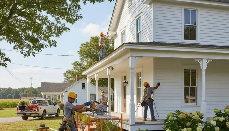 Vinyl siding installation in Greenville, NC by a professional siding contractor