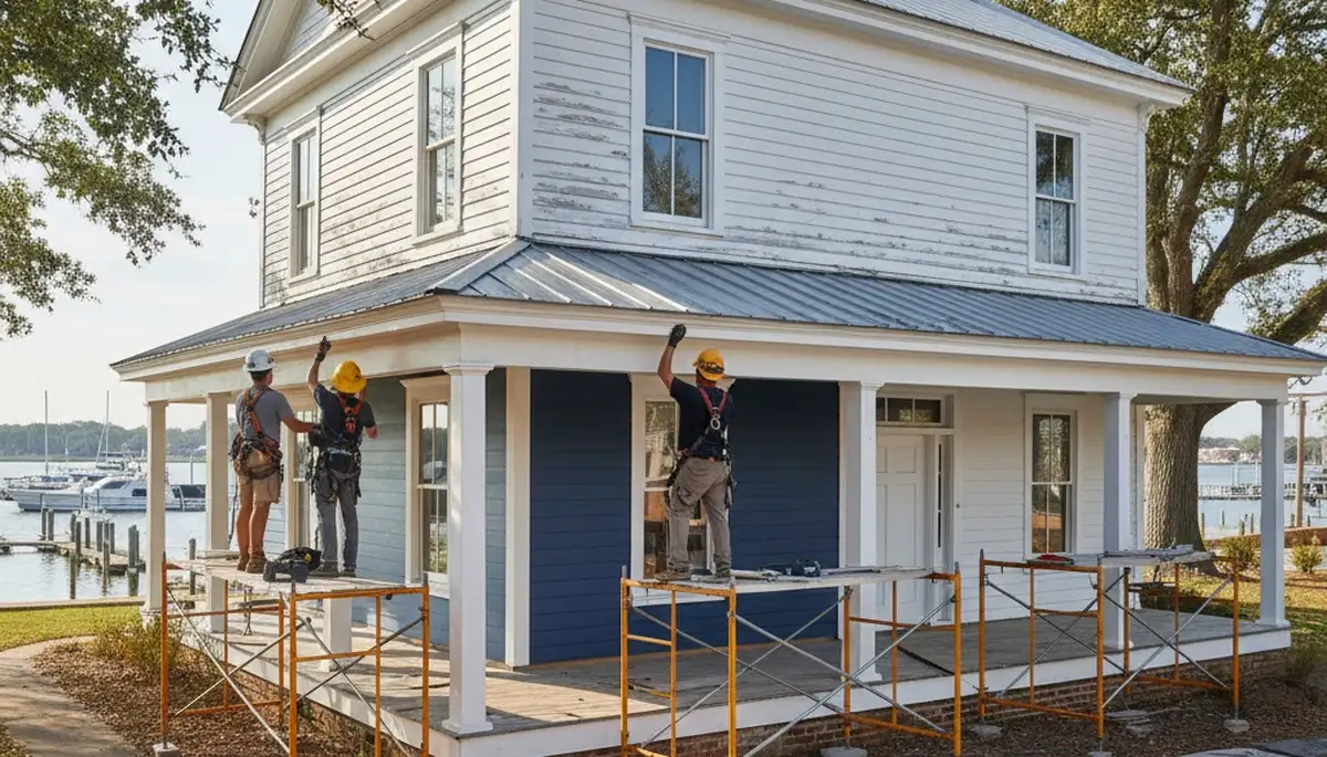 Vinyl siding installation for Greenville, NC homes by a local siding contractor