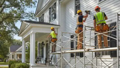 Vinyl siding installation in Greenville, NC for a professional home exterior upgrade