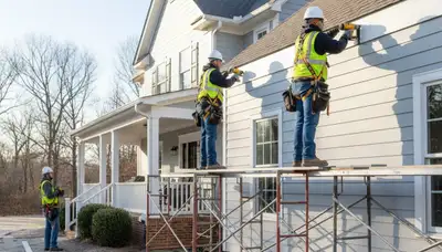 Vinyl siding installation service in Greenville, NC for residential home exterior improvement