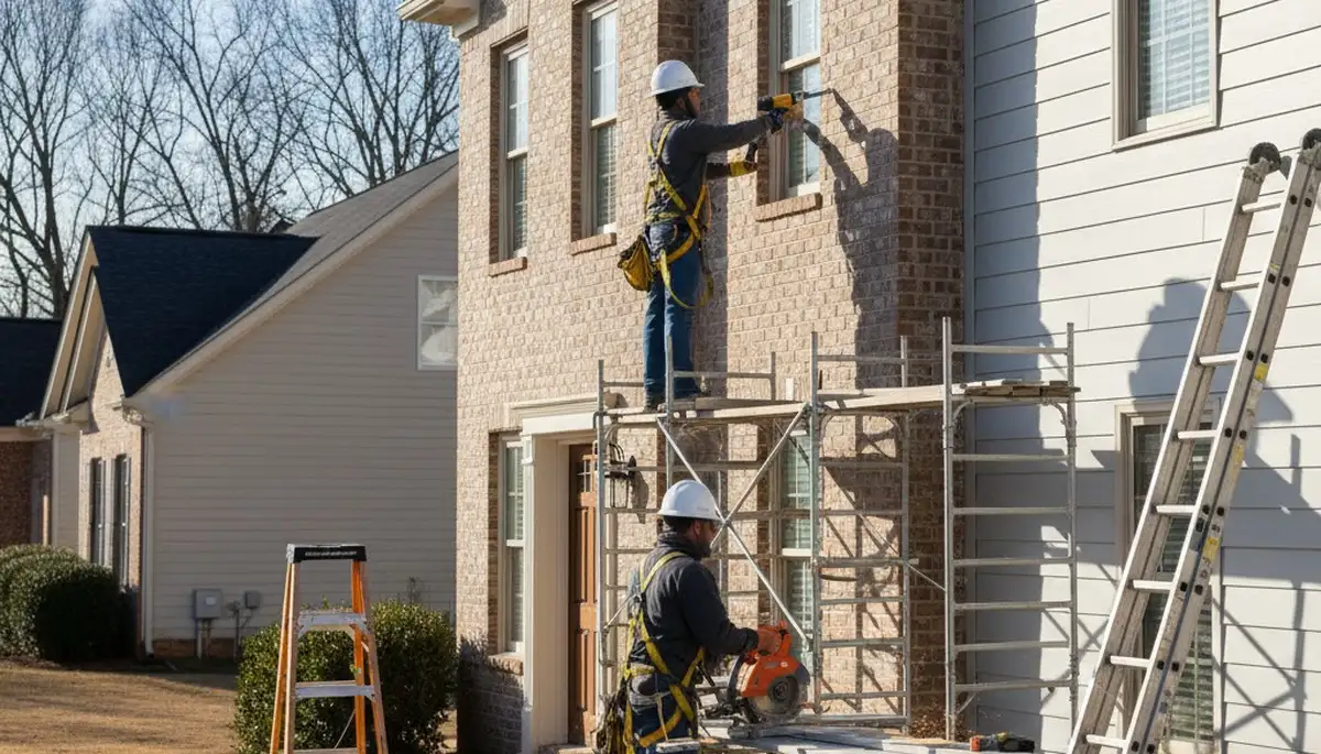 Vinyl siding installation for Greenville, NC home by a professional siding contractor